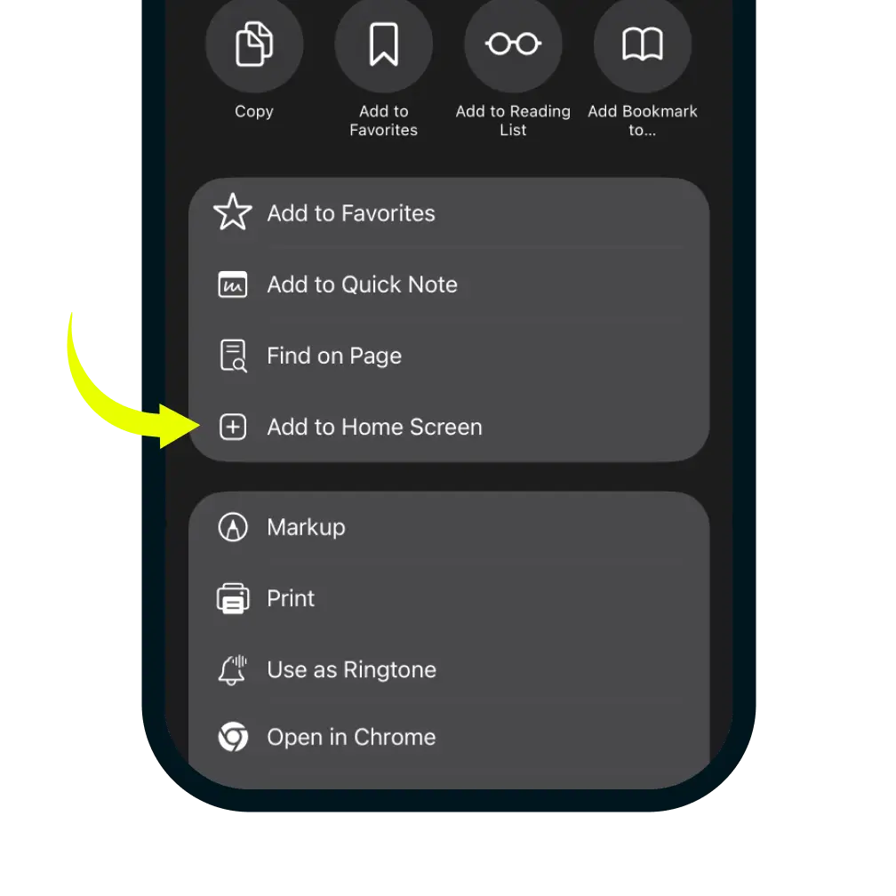selectAddToHomeScreen